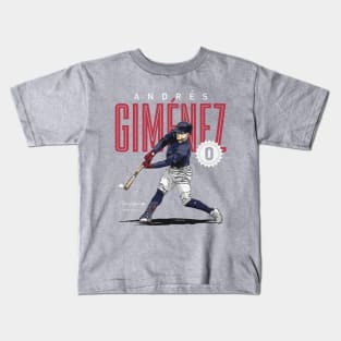 Andres Gimenez Cleveland Card Kids T-Shirt